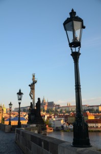 Sunrise over Charles Bridge