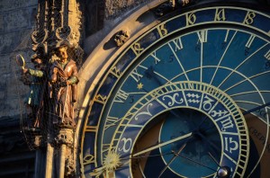 Early morning astronomical clock